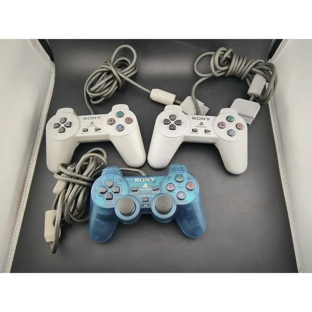 Sony PS1 Bundle SCPH-1001 NEW LASER 3 Controllers 3 Games 3 Memory Cards